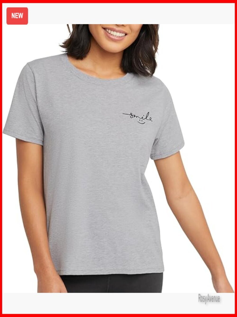 Cotton Blend Graphic Tee, Crewneck Short Sleeve T-Shirt, Comfort Fit